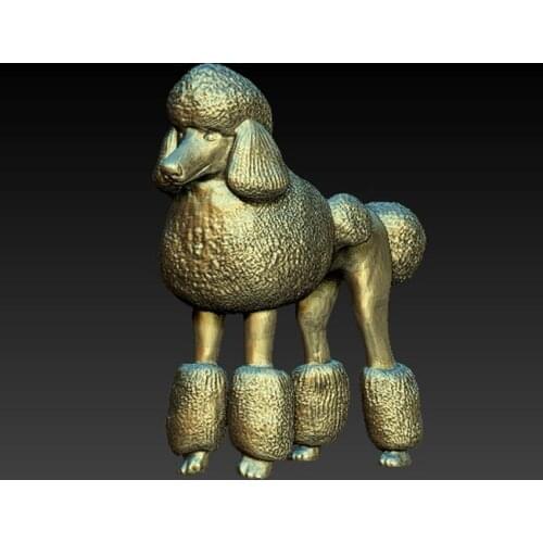 3D model for cnc or 3D printers in STL file format Poodle