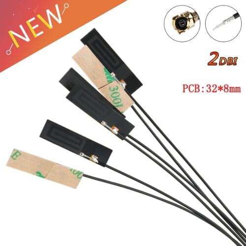 5PCS 3G Built IN Circuit Board Antenna GSM/GPRS/CDMA/WCDMA FPC 1.13 Line 12cm Long 2dbi IPEX Connector