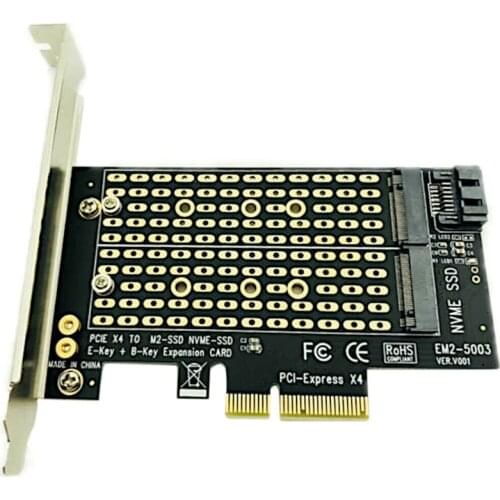 Pcie To M2/M.2 Adapter M.2 Ngff To Desktop Pcie X4 X8 X16 Nvme Sata Dual Ssd Pci Express Adapter Card