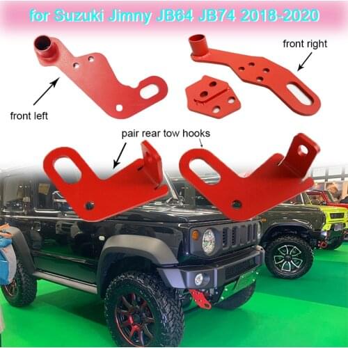Tow Hook Front Left/Right or Rear Car Tow Hook for Suzuki Jimny JB64 JB74 2018 2019 2020 Car Exterior Parts Towing Hook Support