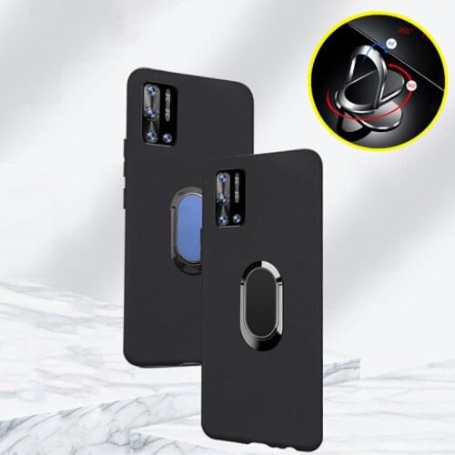 Capa For Doogee N40 Pro Magnetic Stand Holder Soft TPU Phone Case For Doogee N40 Pro Cases Silicone Shockproof Back Cover