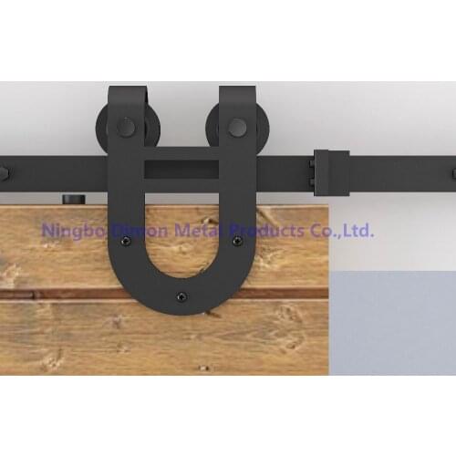 Dimon Two Heads Wheels Wood Sliding Door Hardware DM-SDU 7203 With Damper Kits (Without Sliding Rail)