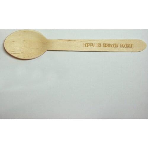 Wooden Spoons Personalized Engraved Mini Spoon Ice Cream Spoons Cooking Party Favors, Party Favors Kids, Wedding Shower Favors