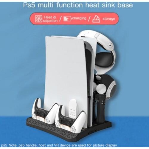 For Playstation 5 PS5 Game Controller Base/VR Gamepad Dual Port Charging Dock Stand Station Charger Base Cradle Holder