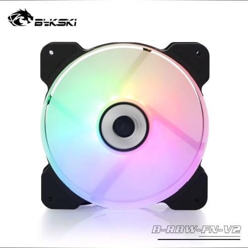 Bykski 5V A-RGB Light Fan / 1500RPM / 64.8CFM / Computer Case 12cm Fan Water Discharge Radiator Hydraulic Bearing Mute For 120mm