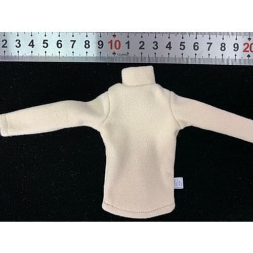 1/6th Soldier Beige High Neck Long Sleeve T-shirt Model for 12" Female Body