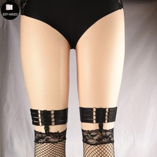 Fashion Punk Gothic Handmade Harness Thigh sexy Leg Garter Belt Waist Suspender Belt wedding garter belt body harness