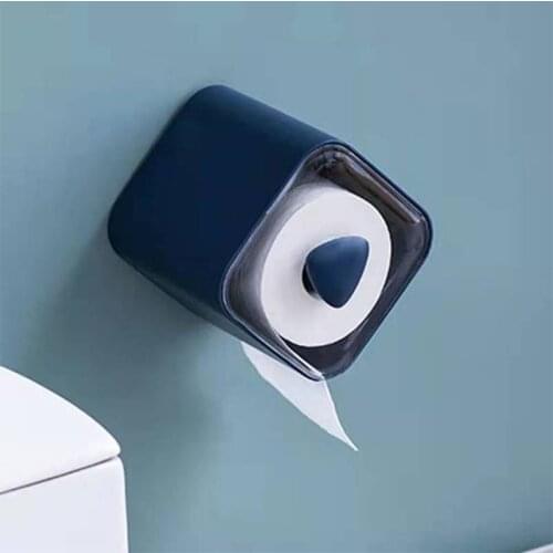 Wall Mounted Toilet Paper Holder Waterproof Tissue Roll Holder Paper Towel Holder Tissue Holder Kitchen Bathroom Accessories