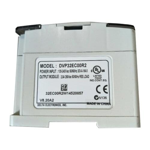 New Original DVP32EC00R2 PLC 16DI 16DO Relay Output Extension Module