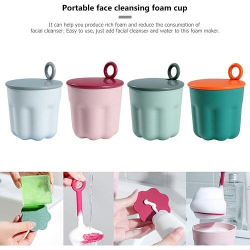 Facial Cleanser Foam Bubble Maker Cup Face Clean Tool Shower Bath Device Cleansing Cream Body Wash Shampoo Foamer