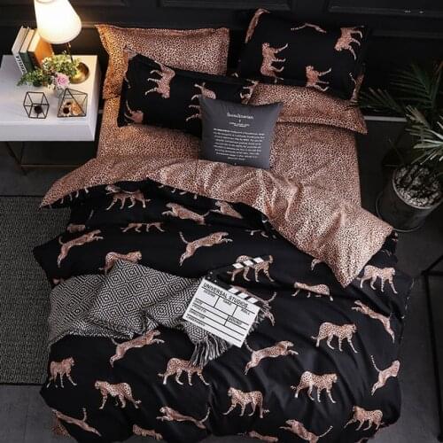 Panther Duvet Cover 240/220 Cheetah Printing Bedding Set Duvet Cover 1/2 Person