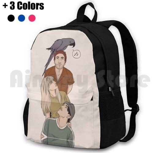 Parrot Outdoor Hiking Backpack Waterproof Camping Travel Parrot Colors Band Hayley More Bands Nice Taylor Vintage