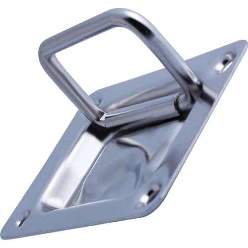 Stainless steel boat lift handle marine yacht locker pull ring 3"