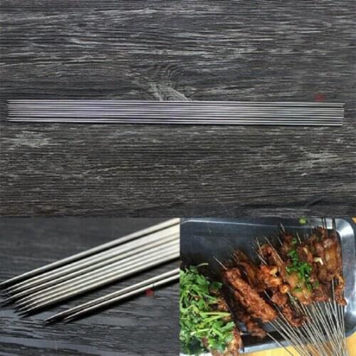 10Pcs Titanium alloy 39-40cm Camping Barbecue Skewers Needle Kebab Kabob Stick