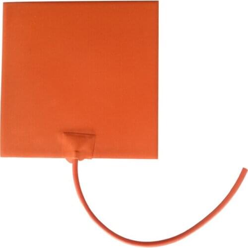 110 V 600 w 450x450x1.5mm Silicone heated pad with 1000mm leading wire
