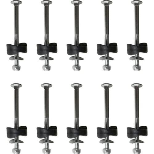 10PCS Trampoline Screws For Trampoline Jumping Bed Galvanized Steel Jump Stability Tool Screw Cap Screw Square Head Carriage