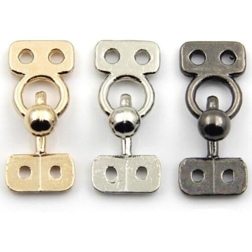 10pcs/lot 17mm Good quality hook and eye for craft collar hook Metal buttons sewing accessory