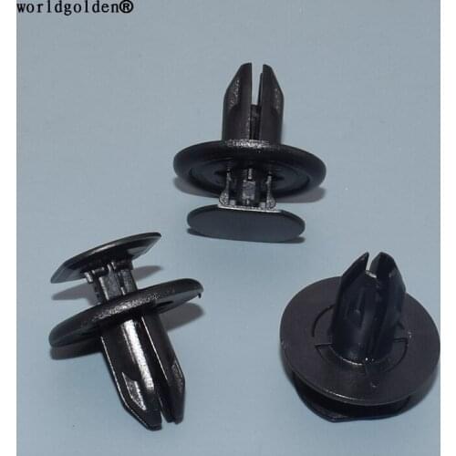 Worldgolden 100pcs plastic fasteners Radiator Grille Air Filter Retaining Clip for Mazda#BGV4-56-145 BGV456145