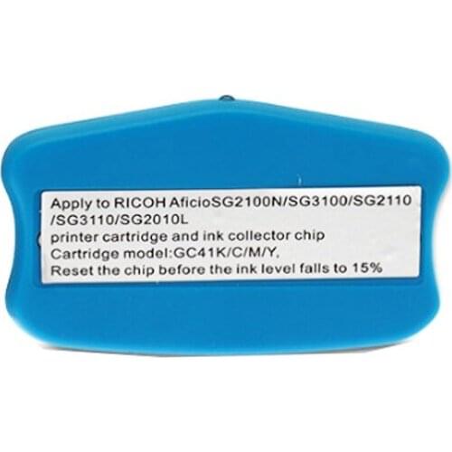 2pcs chip resetter for GC41 ink cartridge compatible For reset Ricoh SG 3100 2100 2010L SG2100 3100 3110DN 3120SF 7100 printer