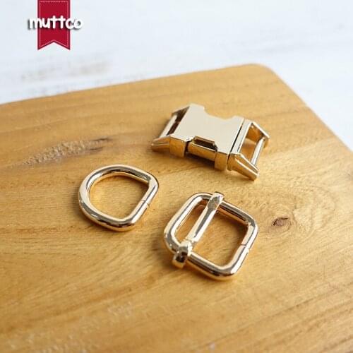 20sets/lot (metal buckle+adjust buckle+D ring) Environmental plated metal buckle 15mm diy dog collar accessory 4 colours