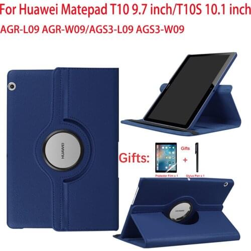 360 Rotation Tablet Case For Huawei Matepad T10S 10.1"2020 AGS3-L09/AGS3-W09 Stand Cover For Huawei Matepad T10 9.7" AGR-L09
