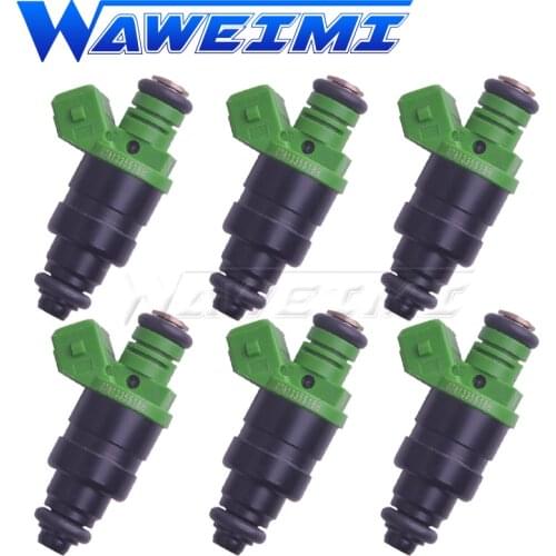 WAWEIMI 6x Fuel Injector Nozzle OE 078133551BB For AUDI A4 A6 V6 & CABRIOLET 2.8 COUPE 2.6 Brand New Car Accessories