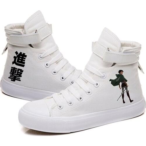 Attack on Titan Printed High Top Canvas Shoes Cozy Sneakers
