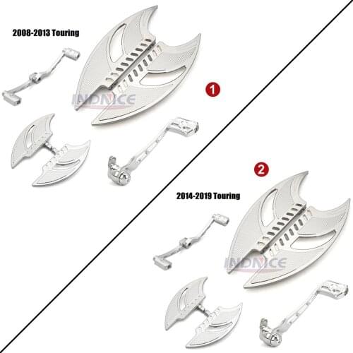 CHROME blade driver floorboards brake toe heel shifter levers for harley 08-19