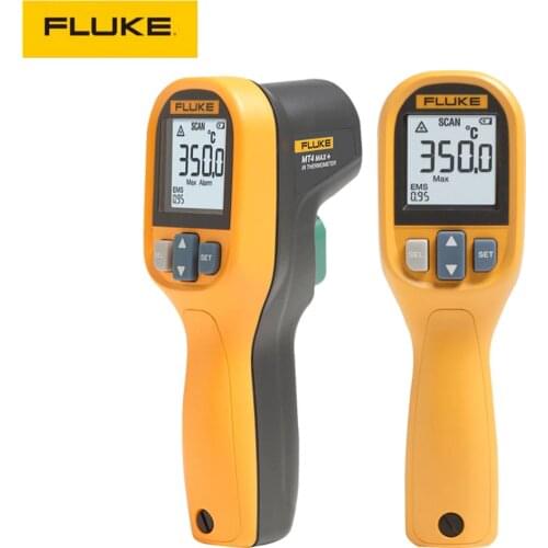 FLUKE-62 MAX 59 MT4 MAX Infrared Thermometer Non-Contact Digital Laser Temperature Gun -30-500℃ (-22~932℉) Yellow And Black