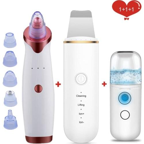 Blackhead Remover Vacuum Pore Cleaner Face Acne Pimple Black Spot Removal Tool Skin Scrubber Suction Beauty Mini Spray Skin Care