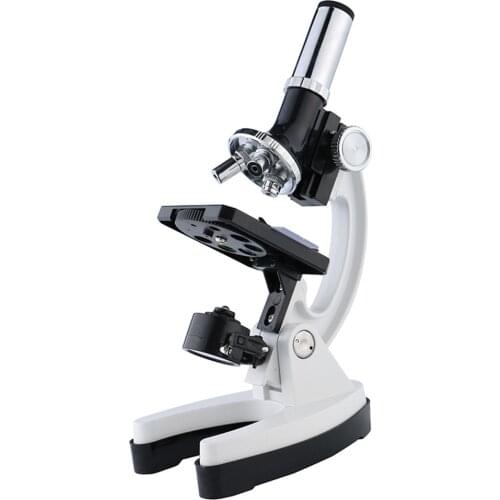 Microscope Set with Accessories Kit 100X-1200X Kids Students All-Metal Microscope Biology Scientific Lab Microscopic Magnifier
