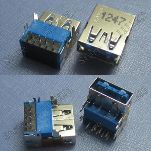 10pcs/lot 3.0 USB Jack Socket Connector for Asus Dell Precision M6800 M6700 M4800 etc Laptop USB3.0 port