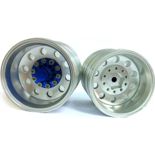 RC Blue 1pair Metal Rear Wheel Hub B for DIY 1/14 TMY Truck Tractor TH01402-SMT4
