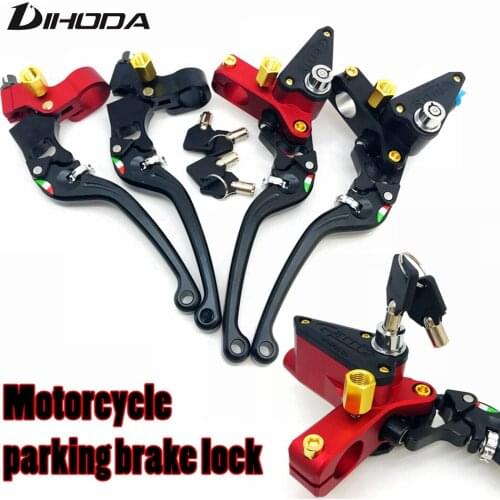 CNC clutch handle hydraulic brake pump with Brake safety lock master cylinder lever universal motorcycle 22mm grip diameter