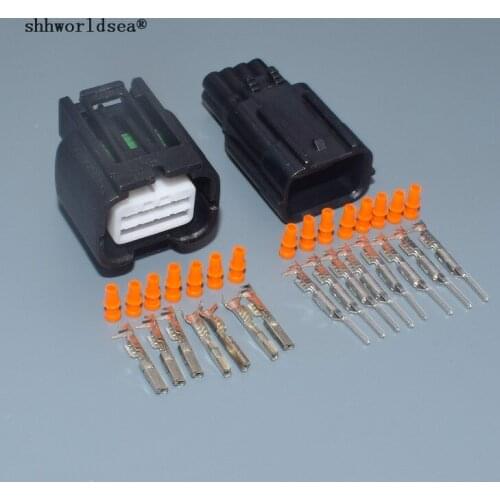Shhworldsea 8pin 0.6mm female electric plug auto waterproof wiring cable connector 7283-2148-30 7283-2148