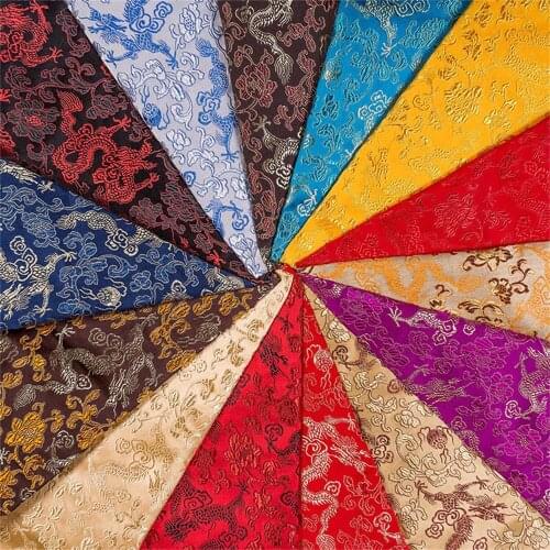 Brocade fabric dragon pattern fabric for sewing DIY material for clothes width 75cm