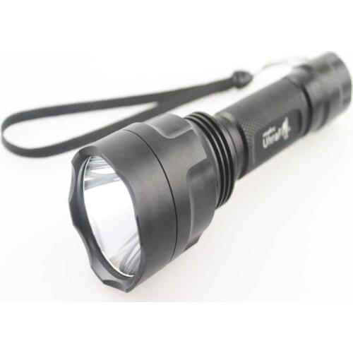 U-F C8 1xCREE XP-L HI V3 1600lm Cold White Light SMO OP LED Flashlight (1 x 18650)
