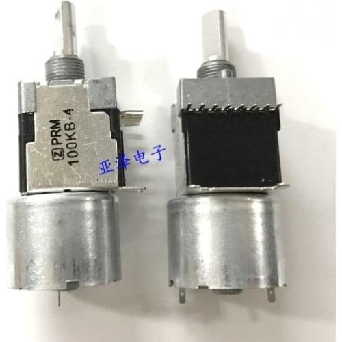 [VK] motor potentiometer double B100K*2 B100KX2 B100K 100KB-4 handle 20MM amplifier motor drive switch 8pin