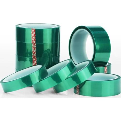 Green PET Heat-Resistant High Temperature Masking Shielding Tape for PCB Solder Plating Insulation Protection 33 Meter