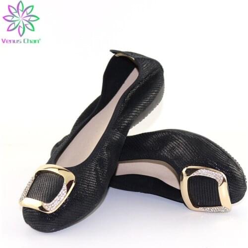 Summer style Women Ballet Flats Round Toe Slip on Shoes Cut-outs Flats Shoes Sandals Woman