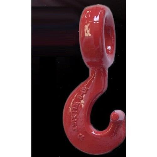 2-5.3Ton Neck hook D lifting point welded rigging hardware chain sling connector connecting hanging ring steel wire rope