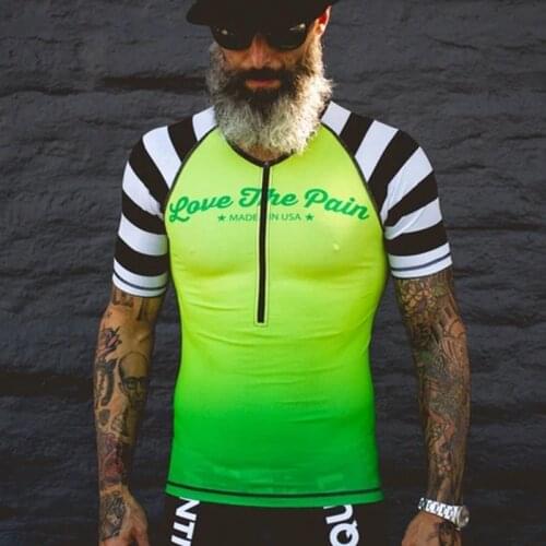 Love the pain 2020 cycling clothing summer short-sleeved quick-drying breathable mens outdoor sports jersey