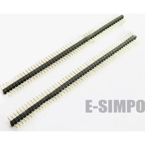 5pcs 1.0mm 1*50P Pin Header,1.0mm1X50P Male Pin header,Single Row Single Plastic, Straight ,1.0mm Berg strip,Rohs,Gold-plated