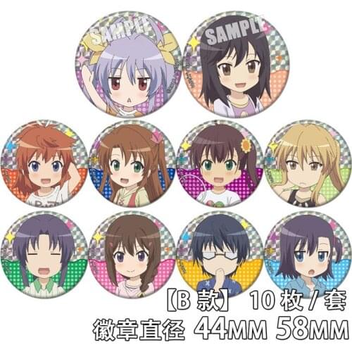 58mm BadgesNon Non Biyori Miyauchi Renge Anime Acrylic Brooch Button