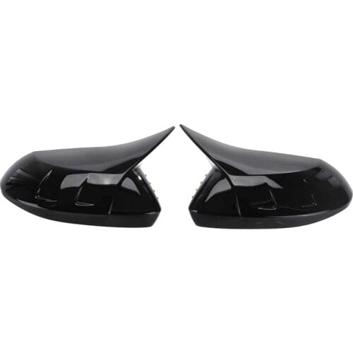 2Pcs Gloss Black Car Rearview Mirror Cover Side Mirror Shell for Toyota Corolla 2020-2021