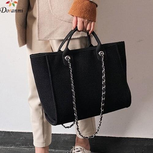 DORANMI Canvas Big Totes Bags For Women 2020 Large Capacity Handbag Female Canvas Shoulder Bag Female Top-handle Bag Bolso JB898