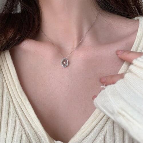 925 Sterling Silver Vintage High-Quality Necklace Female Graceful Elegant Chain Design Earring Accessories Set Ornament Ladies