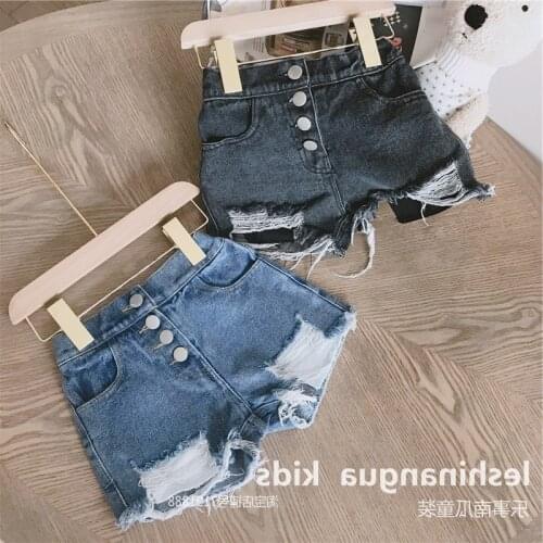2021 Summer Girls Fashion Jeans Denim Shorts