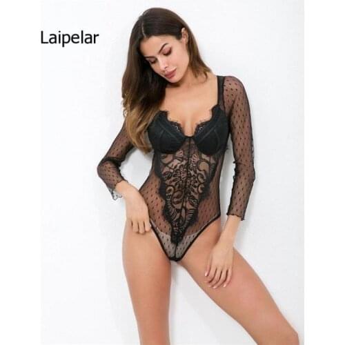 Laipelar Women's Transparent Bodysuits