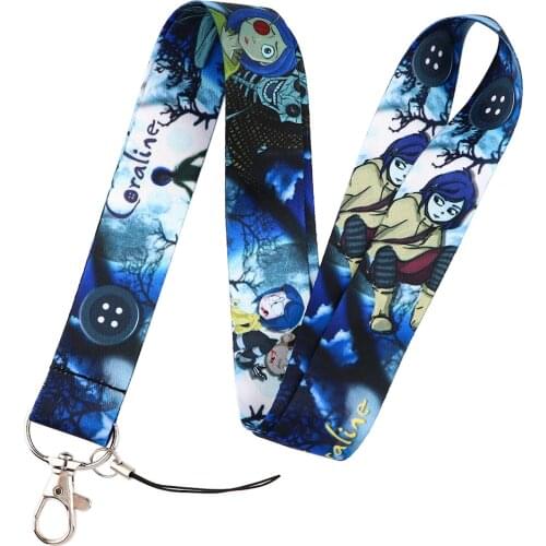 LT956 Coraline Lanyard for Key Neck Strap lanyard Card ID Badge Holder Key Chain Key Holder Hang Rope Keyrings Accessories